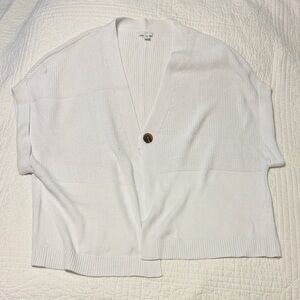J. Jill Cream Cardigan with Button Accent